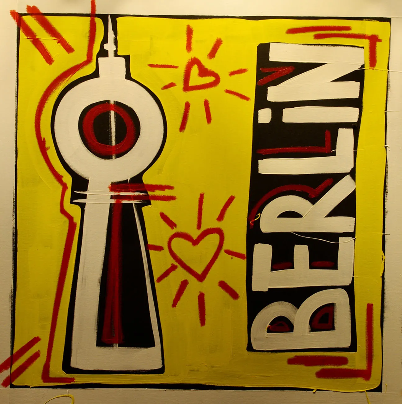 Berlin Yellow Dimension: 100 x 100 cm (W x H) / Artist: Vera Kochubey