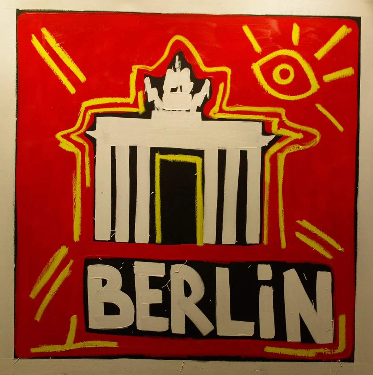 Berlin Red Dimension: 100 x 100 cm (W x H) / Artist: Vera Kochubey