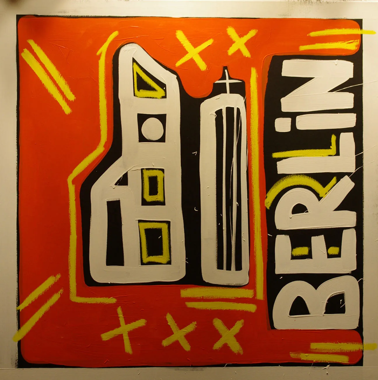 Berlin Orange Dimension: 100 x 100 cm (W x H) / Artist: Vera Kochubey